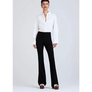 Derek Lam 10 Crosby Black Flare Trousers Size 0
